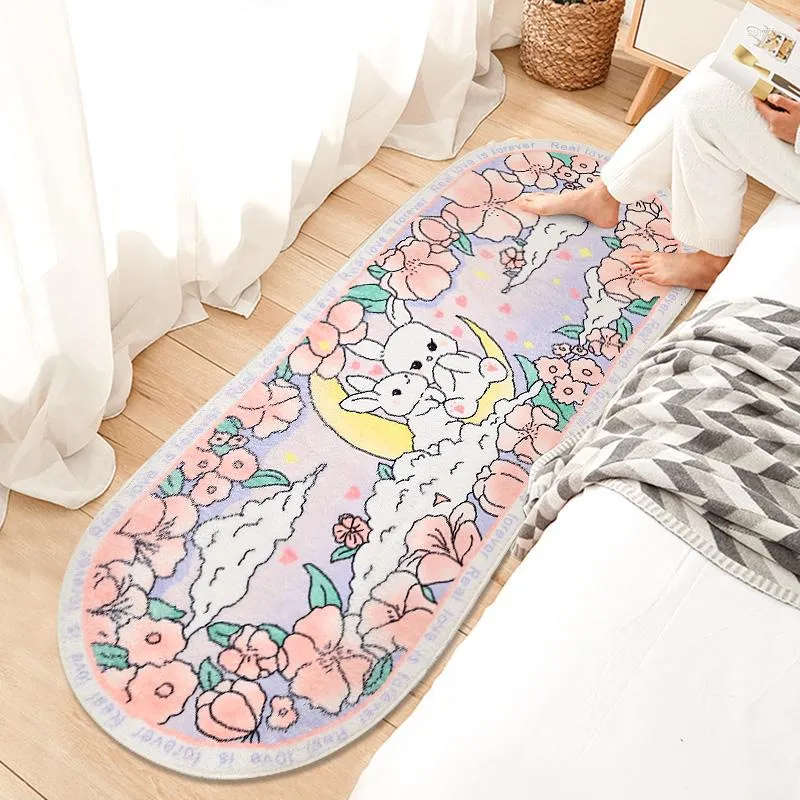 Tapis Dessin Animé Moelleux Chambre Tapis Kawaii Salon Tapis De