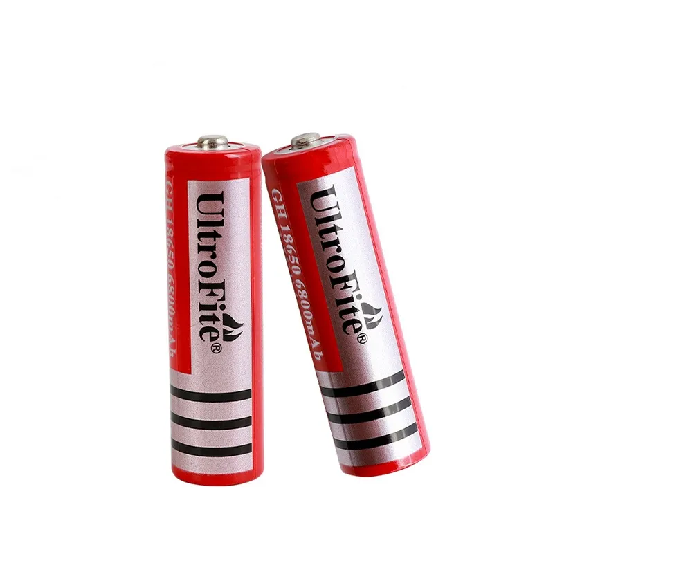 UltraFire 18650 Batteri 6800mAh 3.7V Li-ion uppladdningsbar hög kapacitet LED-ficklampa digitalkamera litiumbatterier laddare