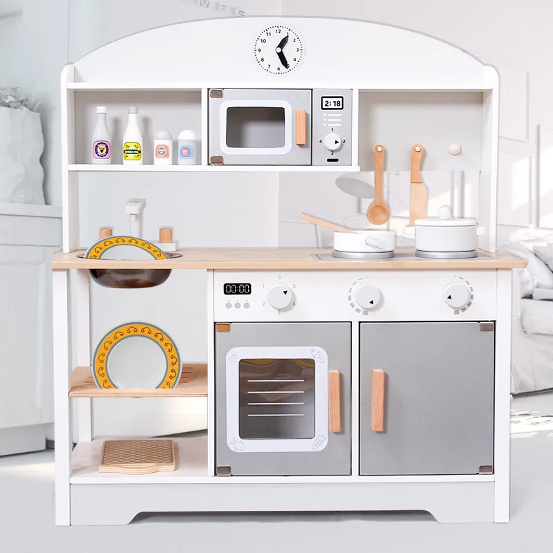 Service à Thé En Bois JC TOYS - 12 Pièces Pour Enfant - Avec Théière, Tasses, Plateau Et Sac De Rangement - Dès 3 Ans