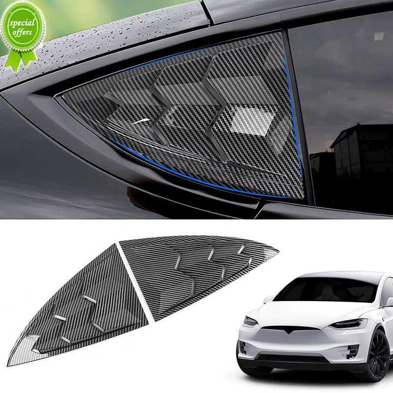 New Car Rear Window Blinds Triangolare Window Protection Covers Trim Panel per Tesla Model 3 2017 2018 2019 2020 2021 2022