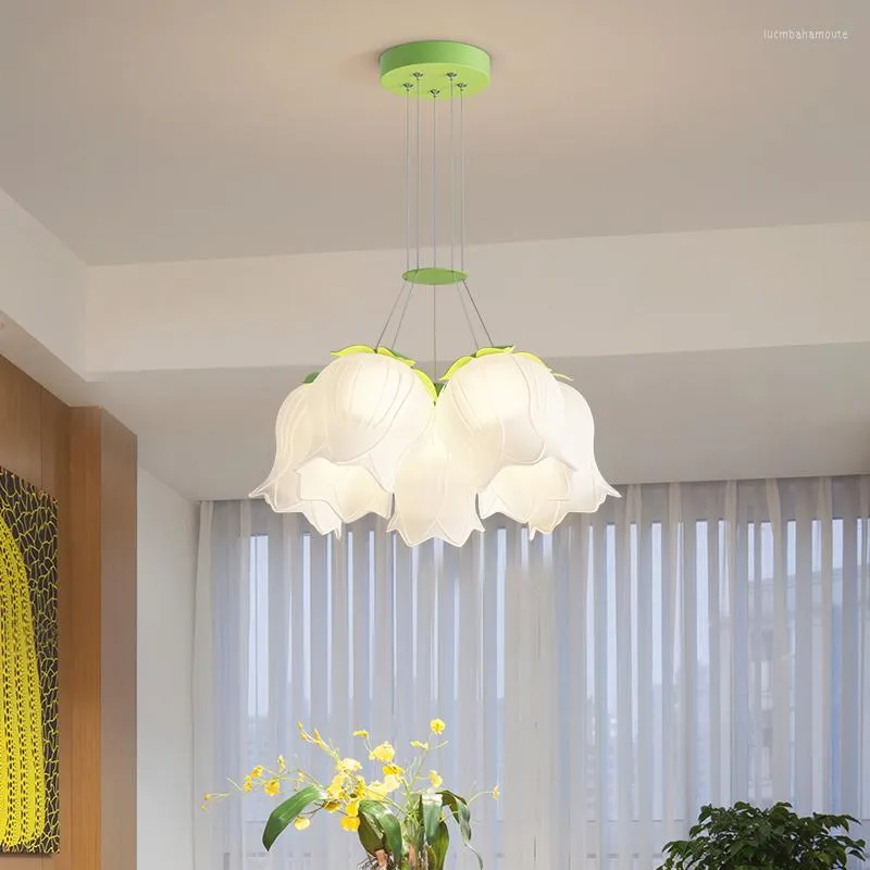 Kronleuchter Pendelleuchten, Luxuslampen, französische romantische Maiglöckchen-Blumen-Kronleuchter, Schlafzimmer, Esszimmer, Wohnzimmer, Geschäft, Heimdekoration