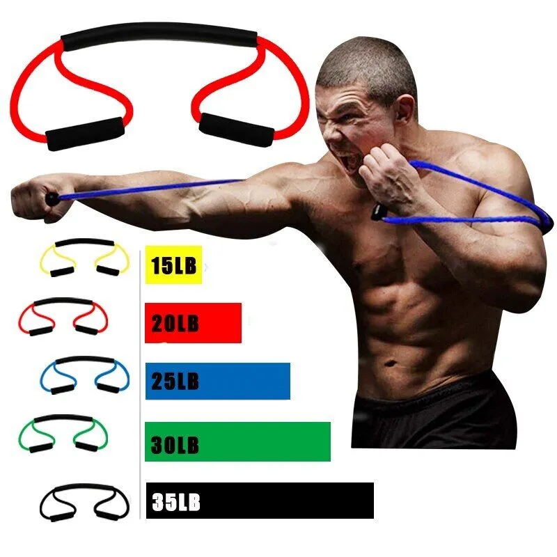 Corda de resistência para treinamento de velocidade de boxe, equipamento de fitness, clipe de braço, faixa elástica, tração