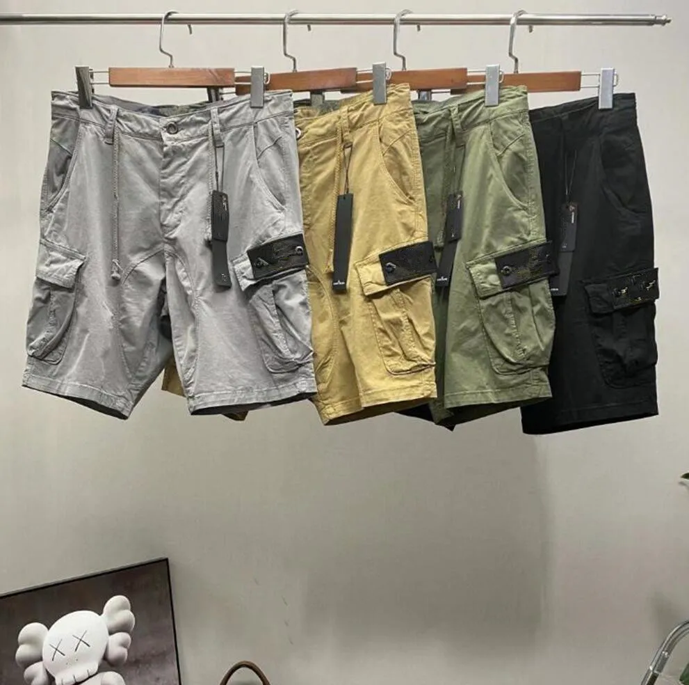 Shorts pour hommes Designer Compass Shorts brodés Designer de mode Pantalons cargo pour hommes avec grandes poches latérales Sports Summer Casual Pantalons de survêtement courts Shorts de fitness