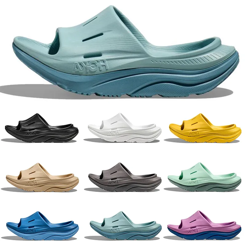 2023 Pantofole HOKA ONE ONE Ora Recovery Slide 3 sandali firmati per donna uomo Nero Bianco antiscivolo scarpe da ginnastica scarpe da ginnastica taglia 36-45