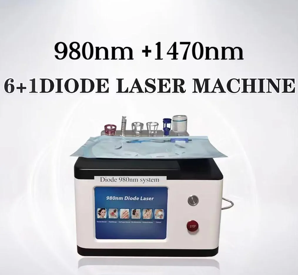 Directly effective 980 nm 1470nm laser diode laser Endolifting Skin Tightening vascular/blood vessels/spider veins removal lipolysis liposuction surgery machine