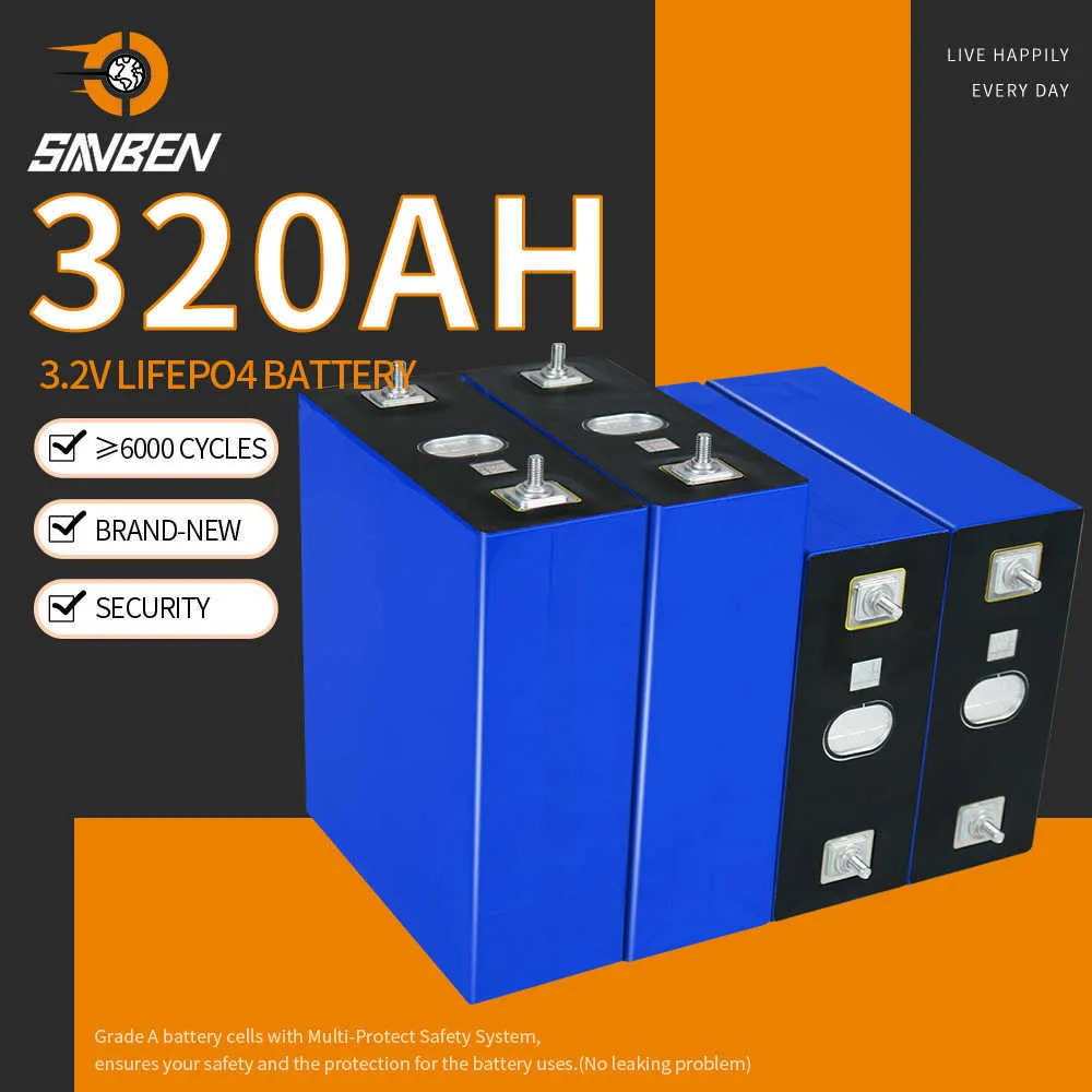 Bateria 200ah LifePo4 280AH 320AH LFP Komórki 3,2 V 105AH Klasa Pakiet akumulatorowy głębokie cykle dla 12V 24 V 48V RV EV wózki golfowe