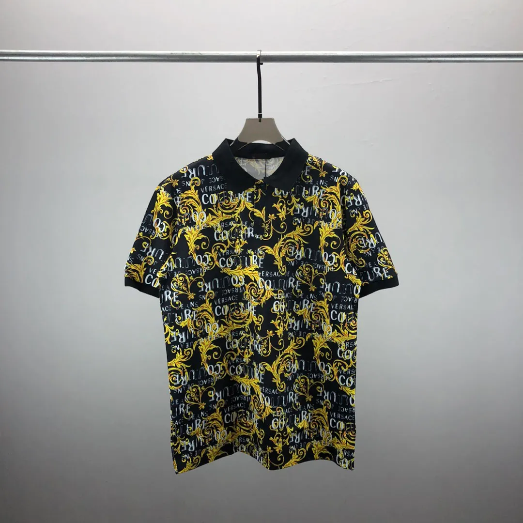 2 Yeni Moda Londra İngiltere Polos Gömlek Erkek Tasarımcıları Polo Gömlek Yüksek Sokak Nakış Baskı Tişörtleri Erkekler Yaz Pamuklu Günlük T-Shirts93