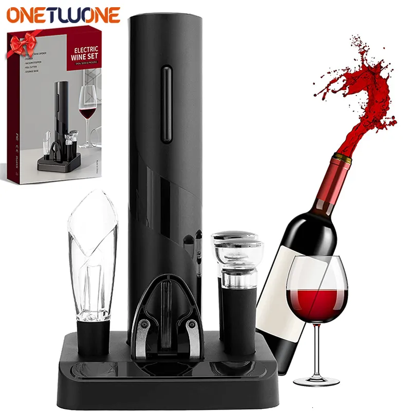 Openers Electric Wine Opener Rechargeable Automatic Corkscrew Creative Bottle Beer Soda Cap with Gift Box 230609