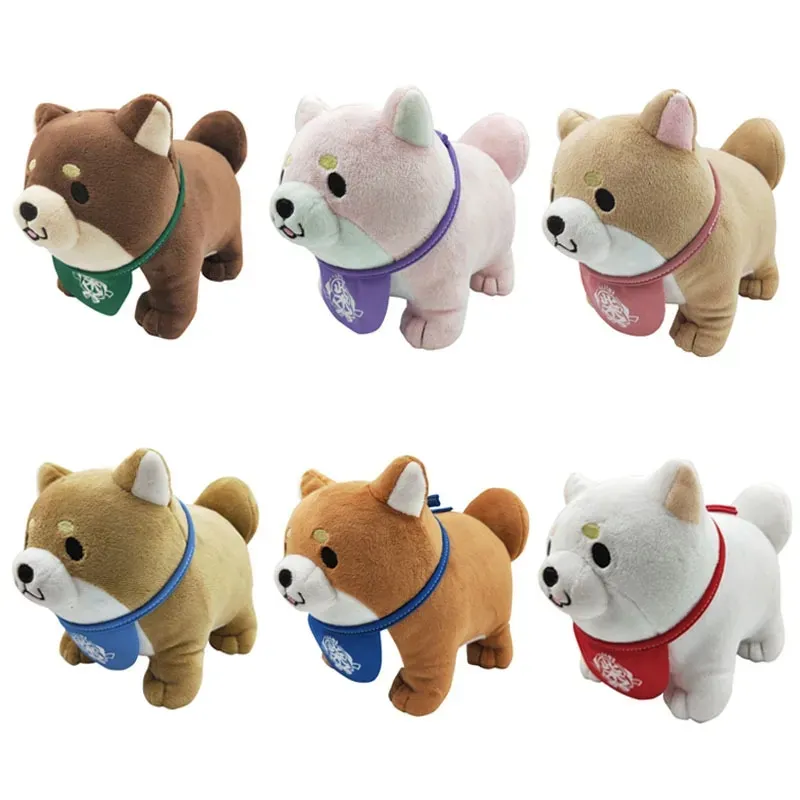 Commercio all'ingrosso fedele simpatico cane Shiba Inu giocattoli di peluche Giochi per bambini compagni di giochi regali di festa decorazione della stanza