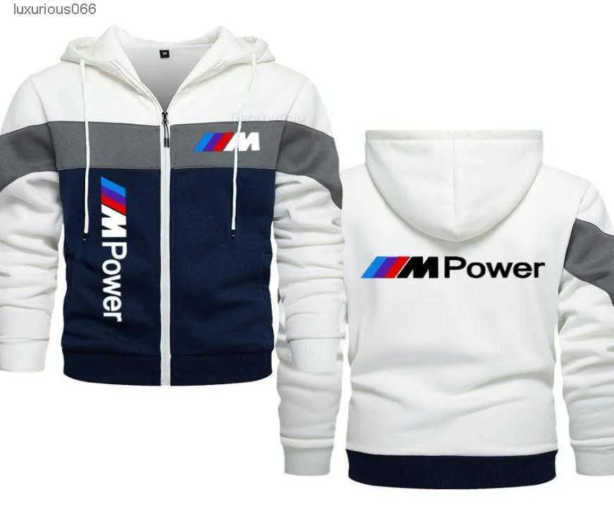 2023 Spring Autumn BMW M Power Outdoor Men039s Clothing Casual Sweater Jacke Fleece Warm Hoodies Harajuku Coat8987423