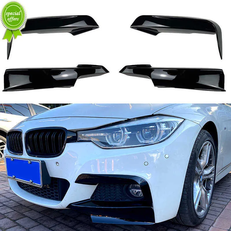 Ny bil Gloss Performance Front Bumper Lip för BMW F30 F31 F35 320I 328I 330I 335I 340I 316D 318D M SPORT 2012-2019 Tillbehör