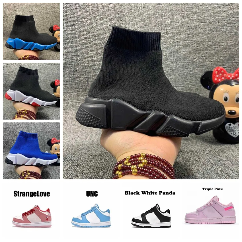 Zapatos para niños, zapatos sin cordones para niñas y niños, calcetines, botas, zapatillas deportivas para niños, botas de fútbol de moda, talla EUR 24-35