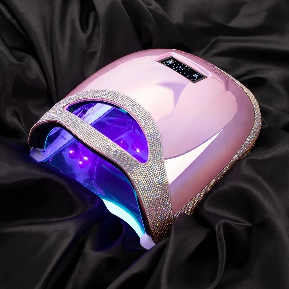 Nail Dryers Professional Nail Lamp with Battery Rechargeable LED Light for Nails Wireless Gel Lacquer Dryer Cordless Nail UV LED Lamp Makeup 230609