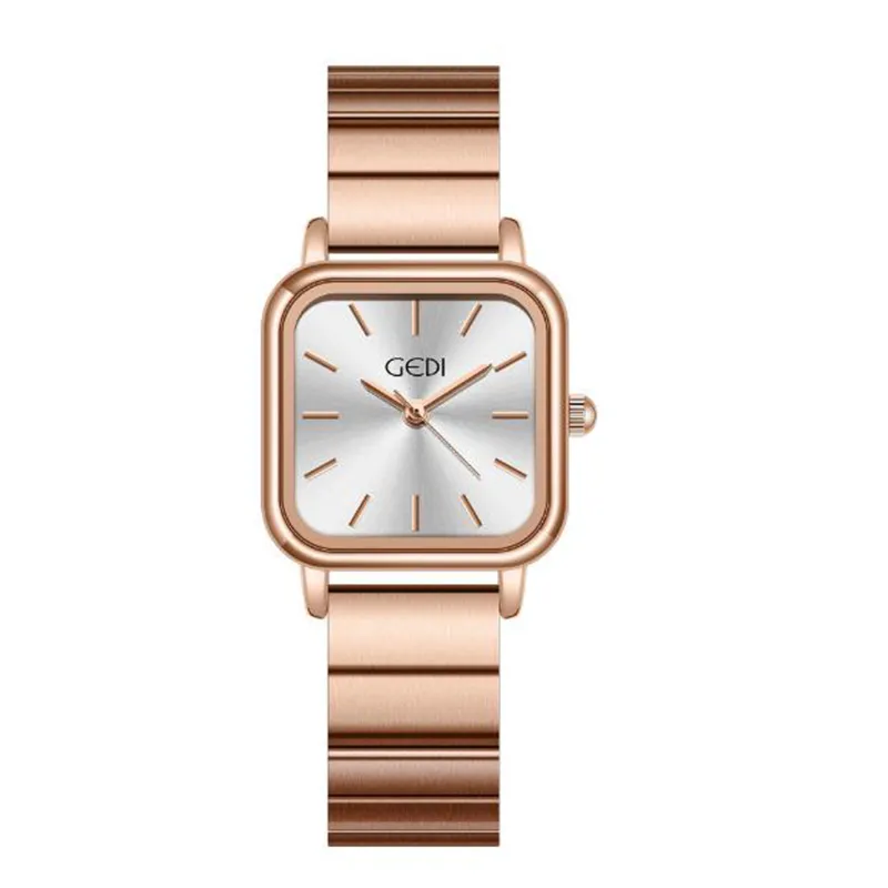 Horloges Dameshorloge van hoge kwaliteit mode niche-ontwerp gevoel stalen band quartz-Buartz eenvoudig temperament Lichtgevend