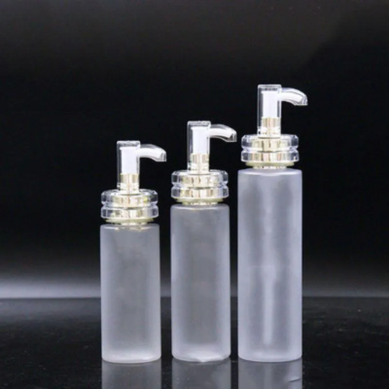 High-End 100 ml ~ 500 ml Frosted Pet Bottle Shampo Body Milk Shower Gel Gel Makeup Remover Oil Lotion Bottles Ketsw