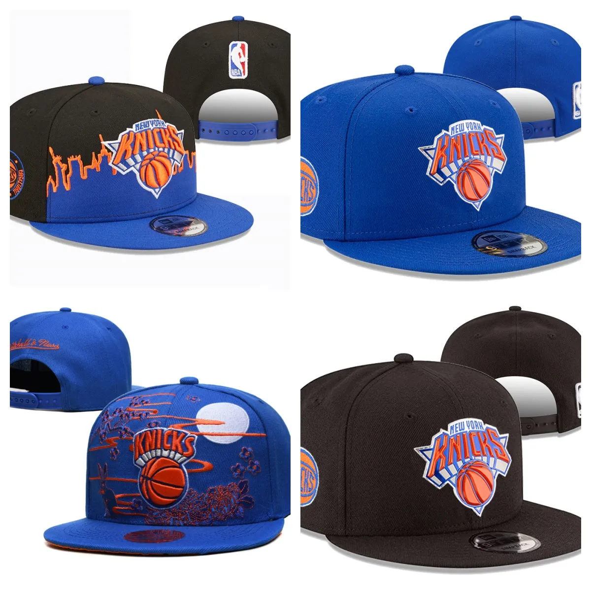 New York''Knicks''Ball Caps 2023-24 unissex moda algodão boné de beisebol snapback chapéu homens mulheres chapéu de sol bordado primavera verão boné atacado