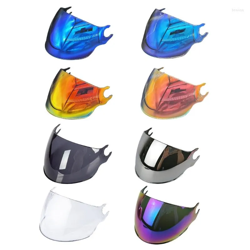 Casques de moto Accessoires de remplacement de casque de visière unisexe colorés Installation facile Convient pour OF562 Durable