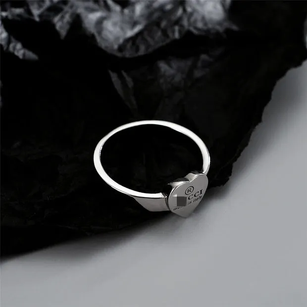 Bague de créateur bague coeur bagues en or bague d'amour bagues de luxe en argent 925 coeur en argent sterling bagues de designer cadeau pour femme hommes bague clou bague bague de championnat