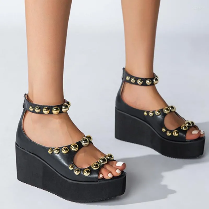 Designer platform hotsell wedge sandals