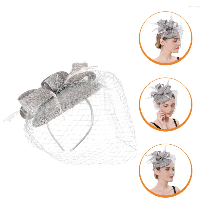 Bandanas Cocktail Party Hat Lace Veils Brides Fascinator Dress Artificial Dinner