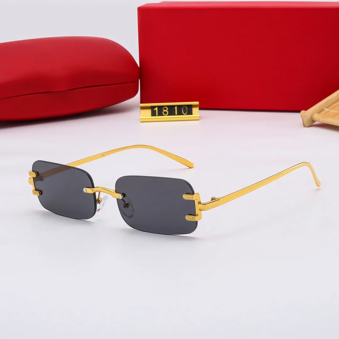 Новые модельер-дизайнер солнцезащитные очки Mens Classic Attitue 1810 Металлическая рама популярная ретро-авангардированное открытое УФ 400 100% УФ-защита солнцезащитные очки