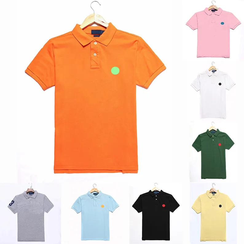 Herren Polos T Shirts Männer Polo Sommer Kurzarm Business Hemd Brust Brief T-Shirts High Street Trend Shirts Top T