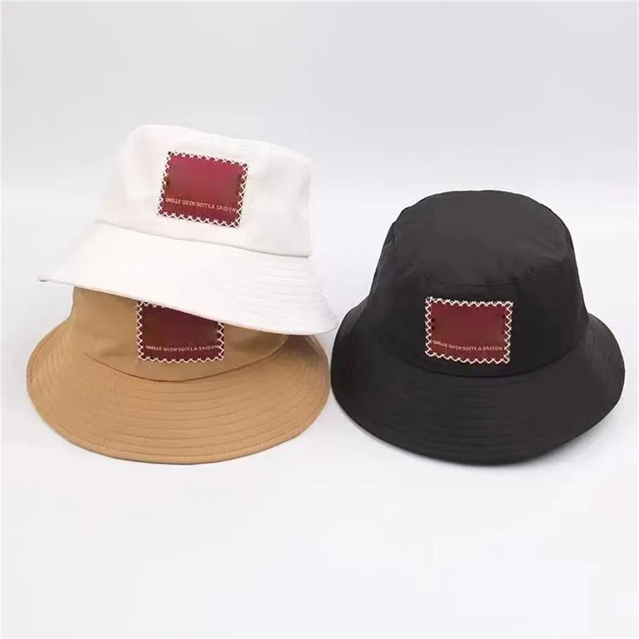 Целая шляпа дизайнер шляпы Cacquette Men Men Women Baseball Cap Cotton Casquettes Fisherman Buckets Hats Patchwork Sun Hat Hig300f