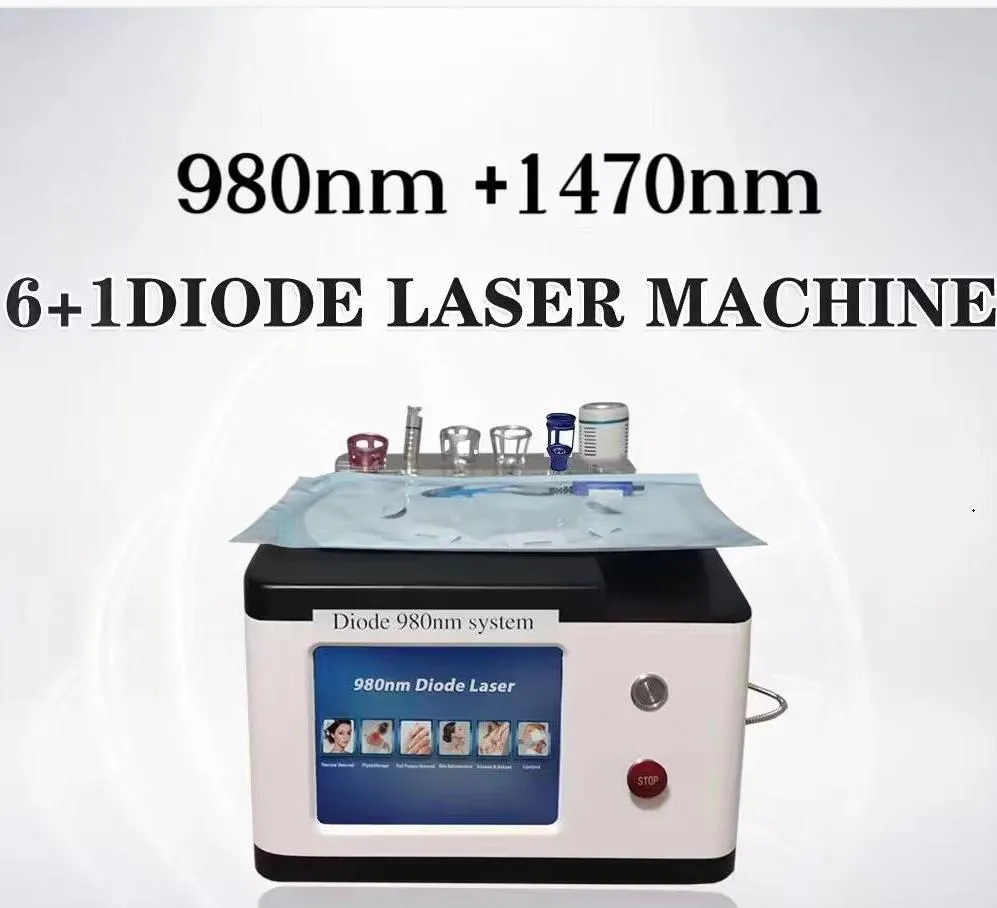 SPA utiliser 980nm + 1470nm diode laser lipolyse liposuccion chirurgie peau/EVLT/PLDD/dentaire serrage/sang araignée veines élimination graisse réduire machine