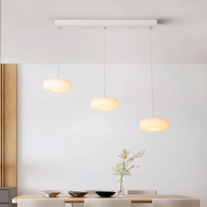 Pendellampor nordiskt enstaka huvud små ljuskronor tre restaurang bar bordslampa pumpa för vardagsrum