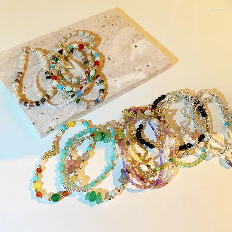 Strand 2023 printemps et été couleur perlée mode Bracelet femmes tout match spécialement conçu frais de haute qualité bijoux