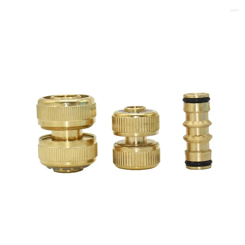 Watering Equipments Brass 5/8" 1/2" 3/4" Hose Repair Quick Connector Lengthen Extend Pipe Copper With Lock Nut Car Wash Water