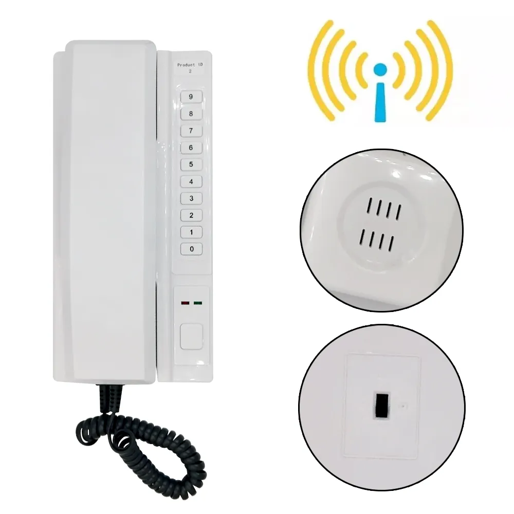 Anjielo Sistema De Intercomunicación Inalámbrico, Interfonos Seguros,  Ampliables Para Almacén, Oficina, Interfono Maison Home Phone VoIP De 84,26  €