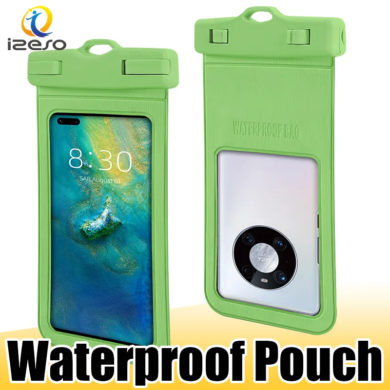 IPX8 Waterproof Phone Pouch Universal Big Size Cellphone Dry Bag Case for iPhone 14 13 12 11 Pro Max Samsung S23 Plus izeso