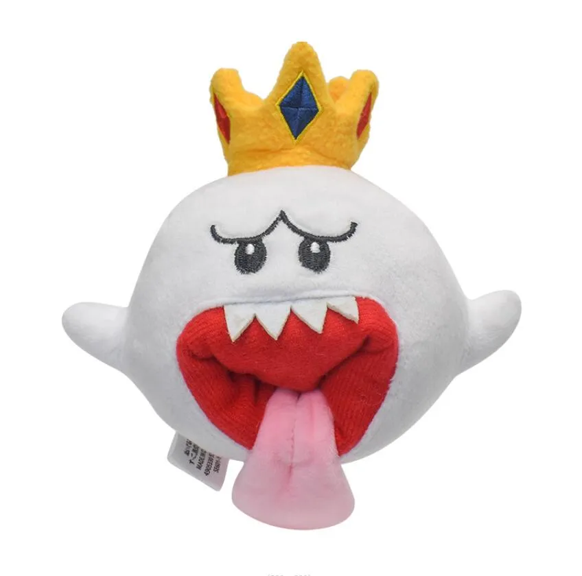 Mode kawaii White King Ghost Plüschtier PP Baumwolle Cartoon Charakter Plüschpuppe Festival Geschenk Kissen Kinderspielzeug