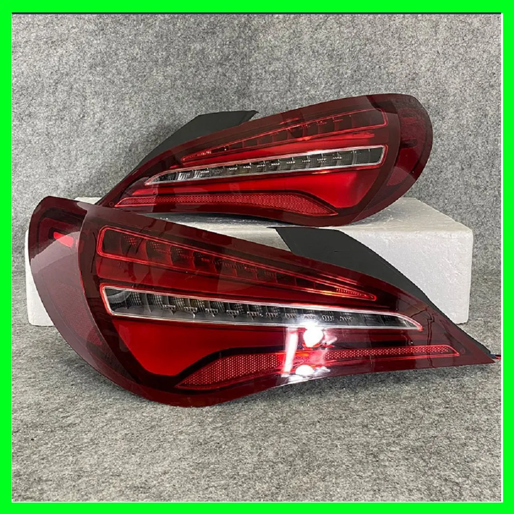 Bilens svansljus för Mercedes-Benz Benz W117 CLA 2013-2019 LED Taillight CLA 13 14 15 16 17 18 19 2013 2014 2015 2016 2017 2018 2019 Ny LED-bakre lampa broms Turn-lampor