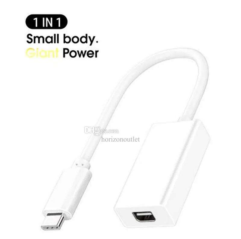 Câble adaptateur Thunderbolt 3 USB-C vers Thunderbolt 2 Port d'affichage USB 3.0 Type-C Ligne DP pour Apple MacBook Air Pro Windows Mac OS IMac Mini BH Connecteurs de téléphones d'ordinateur