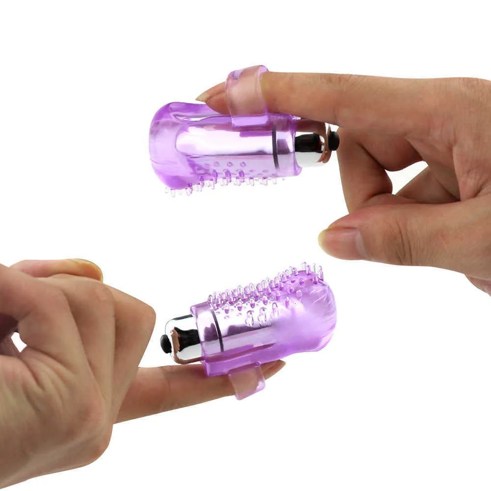 Vibrating Finger Ring Massager Spiked Clitoral Stimulator_voghion.com