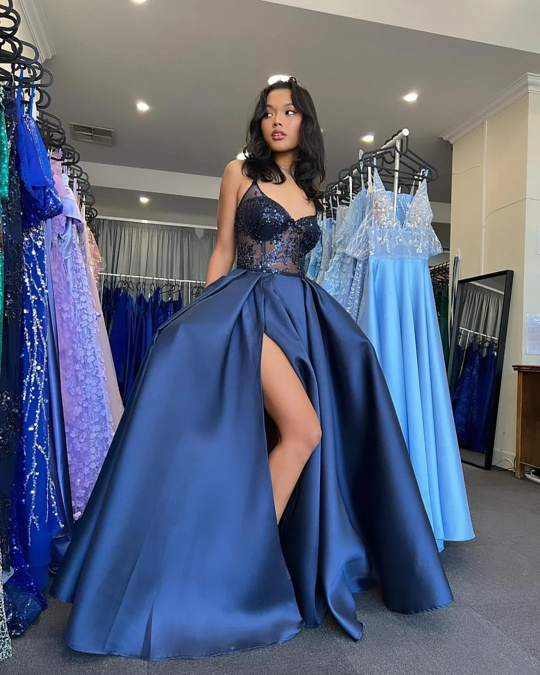 Navy blue formal dress for wedding 60 photos - Astyledwedding.com