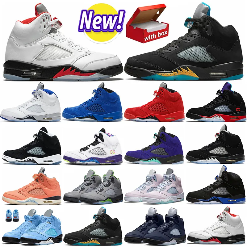 2024 Scarpe Firmate Jumpman 5 5s Scarpe Da Pallacanestro Da Uomo Racer