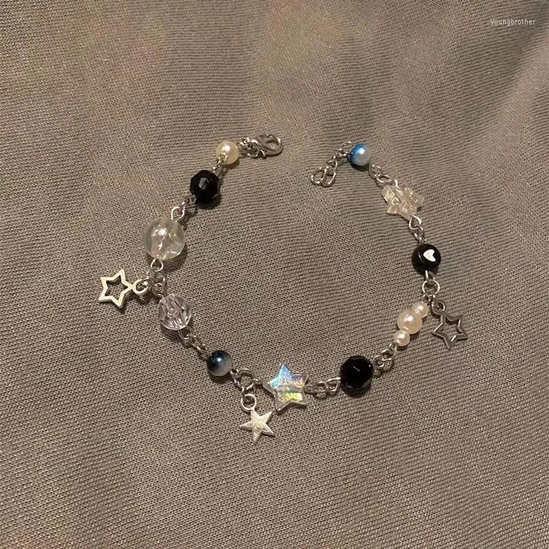 Y2k Star Charm Bracelet - Cute Fairycore Beaded Link