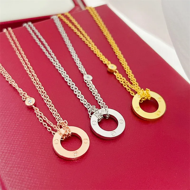 Love Pendant Halsband Luxurys Designers Fashion Trendy Alloy Necklace For Womens Ladies Lovers Casual Wedding Party Gifts Valentine's Day