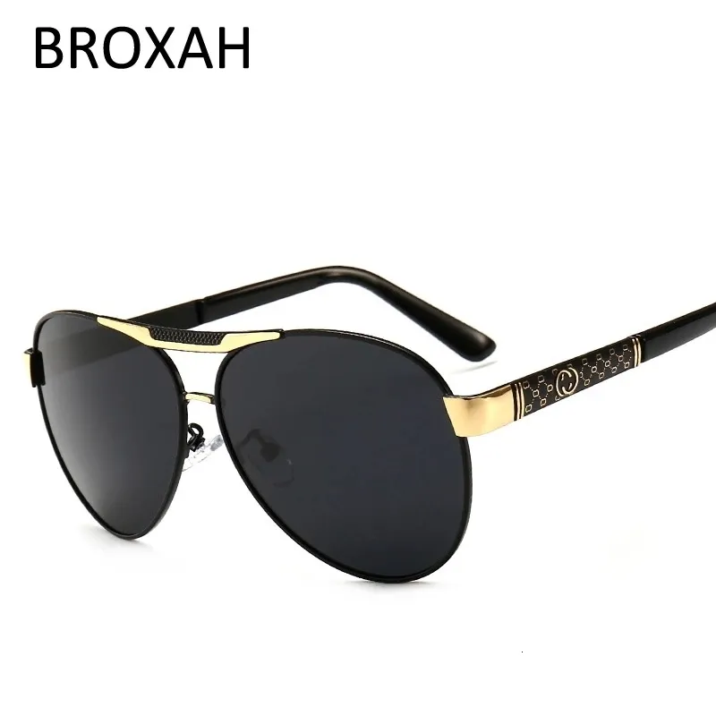 Solglasögon vintage polariserade solglasögon för män Kvinnor Bilkörande glasögon Pilot Shades UV400 DE SOL 230609
