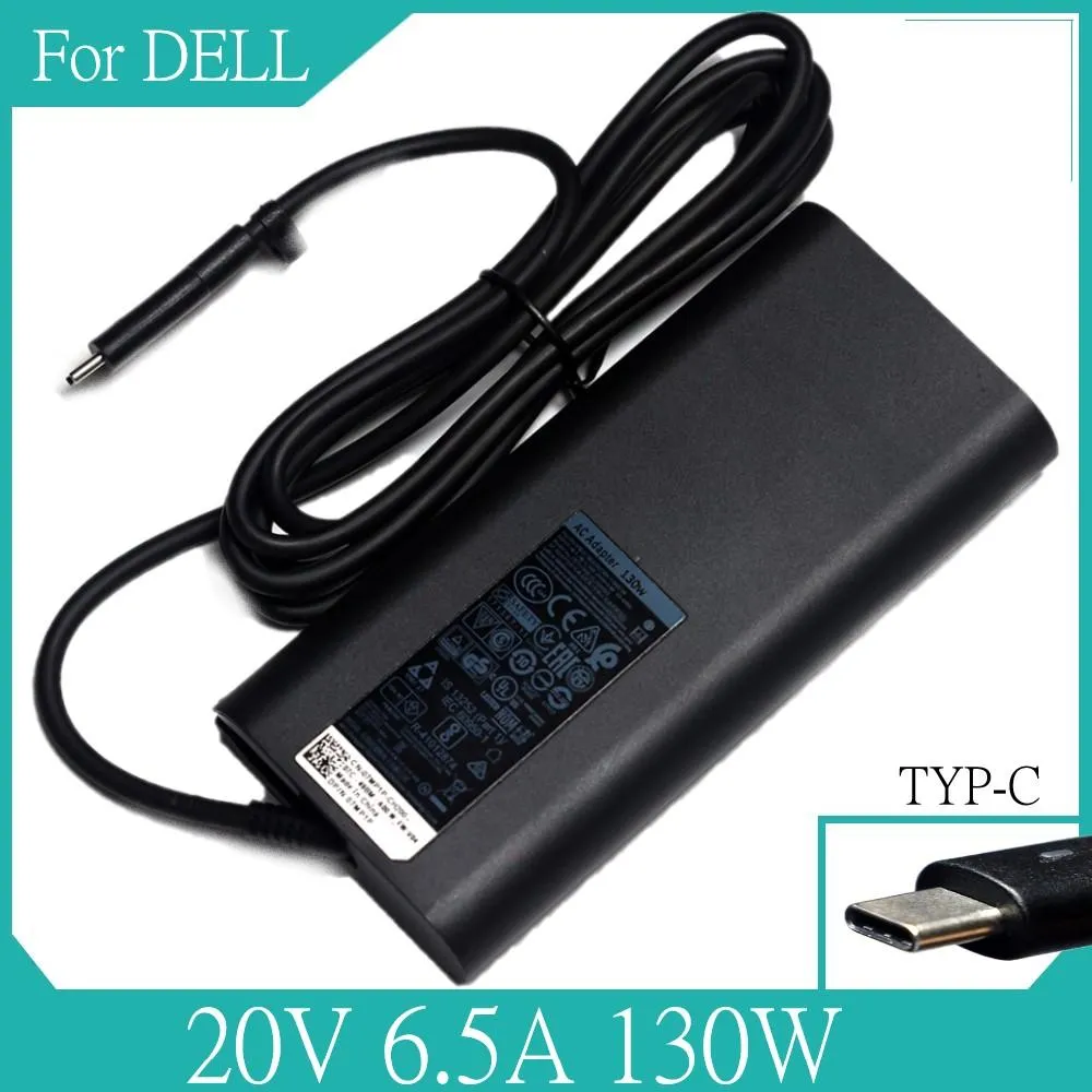 Chargers 130W 20V 6.5A USB TYPEC AC ADAPTER POWER CHARGER POUR DELL 15 9575 9570 9500 XPS 17 9700 Précision 5550