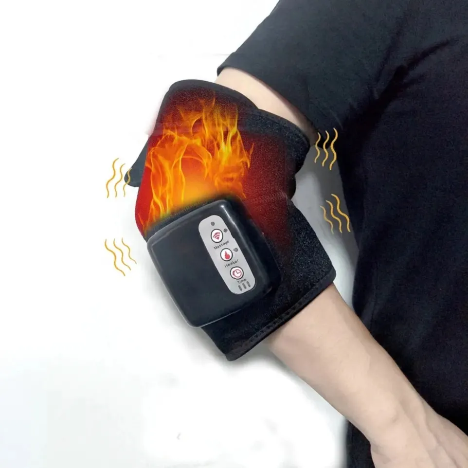 Heated Knee Brace Wrap with Massage Far Infrared Joint Hot Massage Apparatus