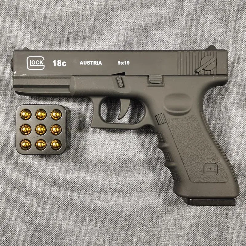 Air Soft Gun Glock 18C Pistol Gun with Laser Sight Editorial Stock Image -  Image of military, pistol: 211270144