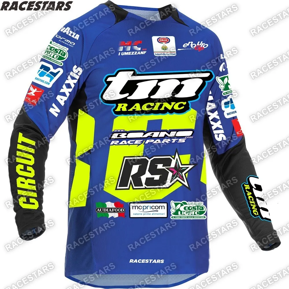 قمصان ركوب الدراجات تتصدر TM Racing Motocross Jersey Moto Moto Enduro Mtb Dirt Bike Men Cycling Jersey GP Maillot Hombre ATV ATV Mountain Off Road 230612