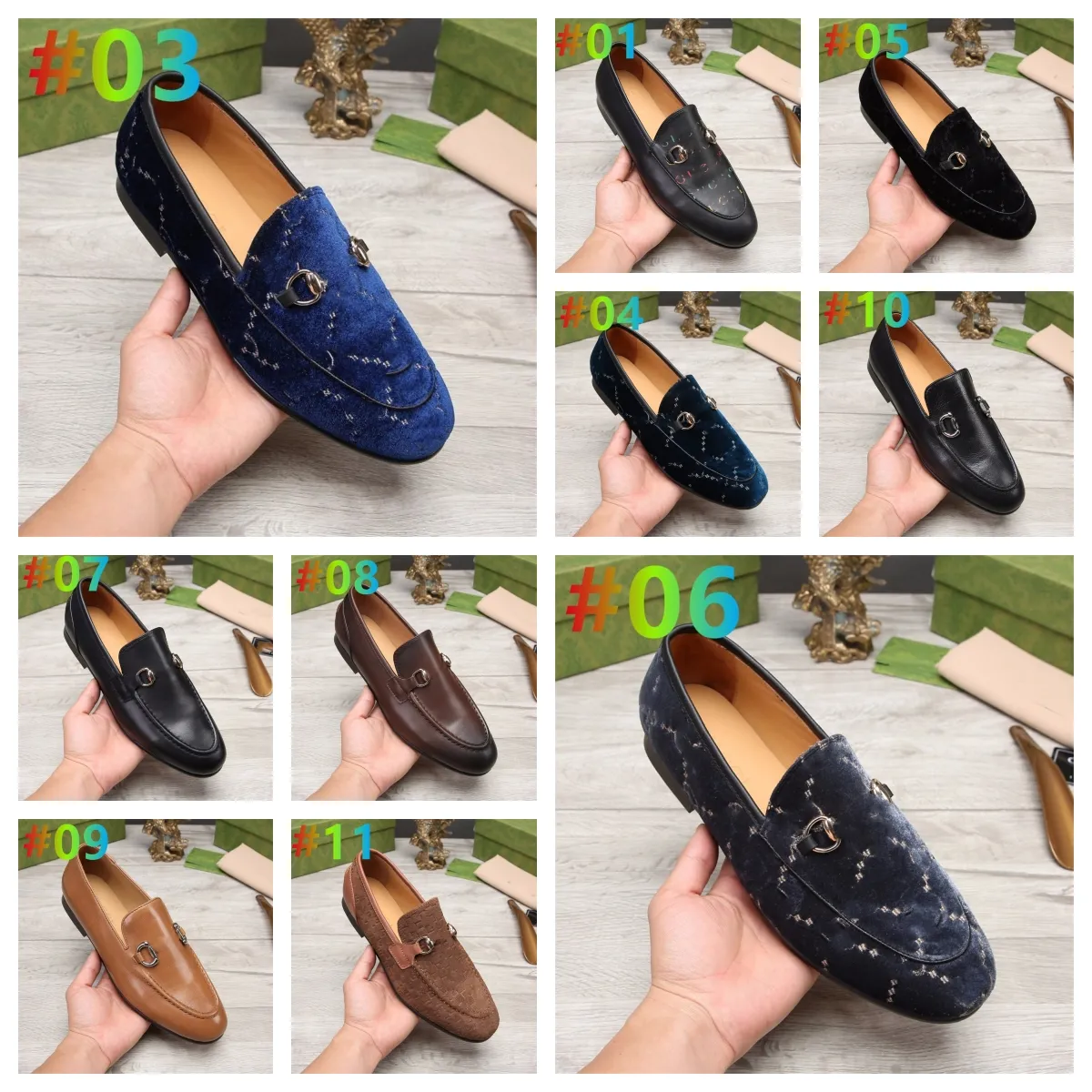 Luxury Brand Men s Loafers Genuine Leather Brown Black Casual Designer Dress Shoes Slip On Wedding Shoes 38 46