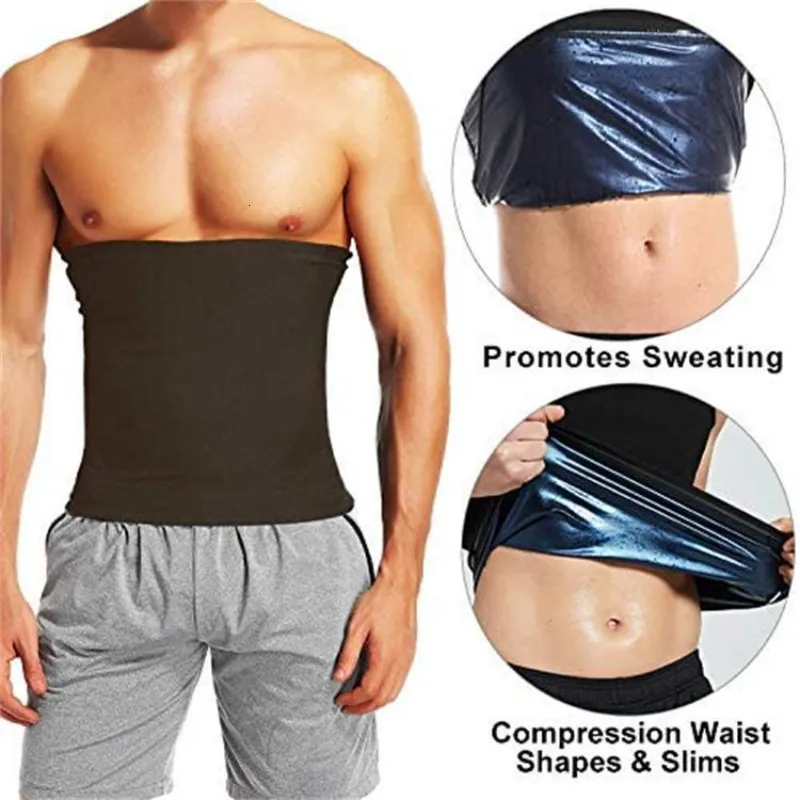 Taillenunterstützung S5XL Sauna Trimmer Bauchwickel Workout Schweißband Bauchtrainer Gewichtsverlust Body Shaper Bauchkontrolle Schlankheitsgürtel 230613