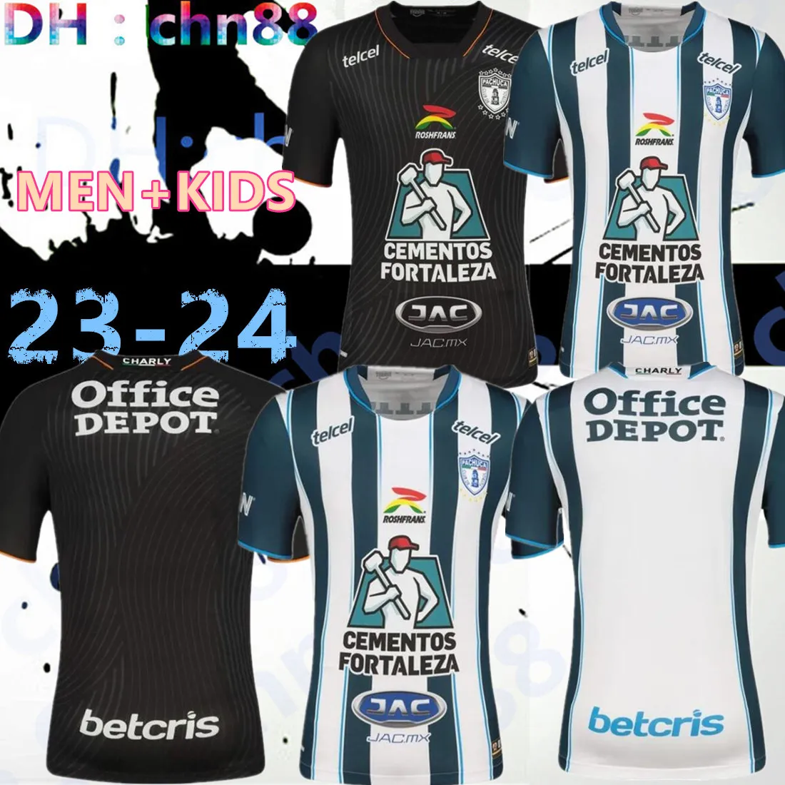 2023 2024 maillots de football cf Pachuca 23 24 E.SANCHEZ N.Ibanez K.ALVAREZ A.HURTADO domicile 3ème maillot de football édition spéciale