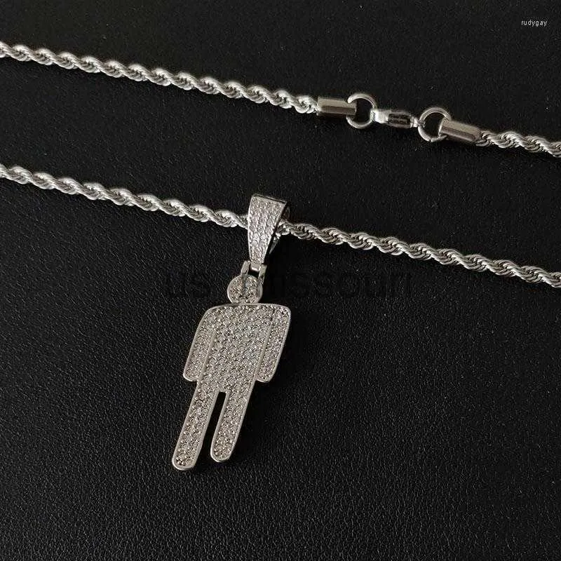 Men s Blohsh Pendant Necklace Stainless Steel Hip Hop Jewelry for Human Fans J230612